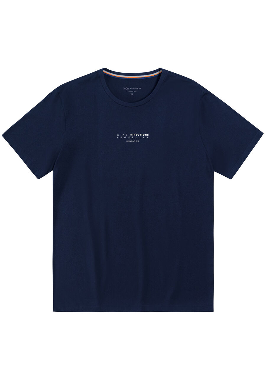 Camisa Masculina em Malha Pima com Manga Curta, MARINHO ACTION. Camisa Masculina em Malha Pima com Manga Curta, MARINHO ACTION, large.