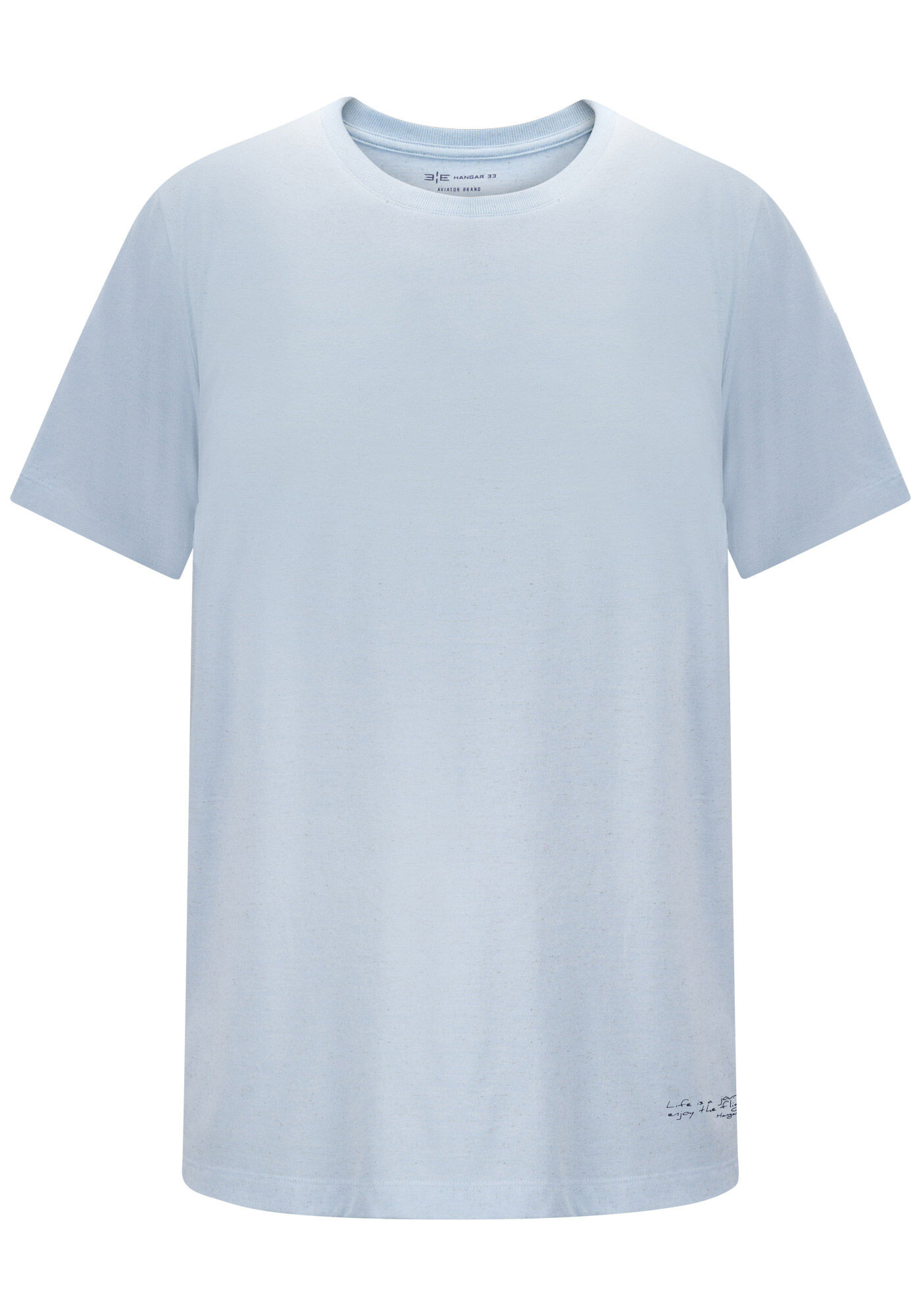 Camiseta Masculina Big & Tall em Malha Linho, AZUL ARTICO, large.