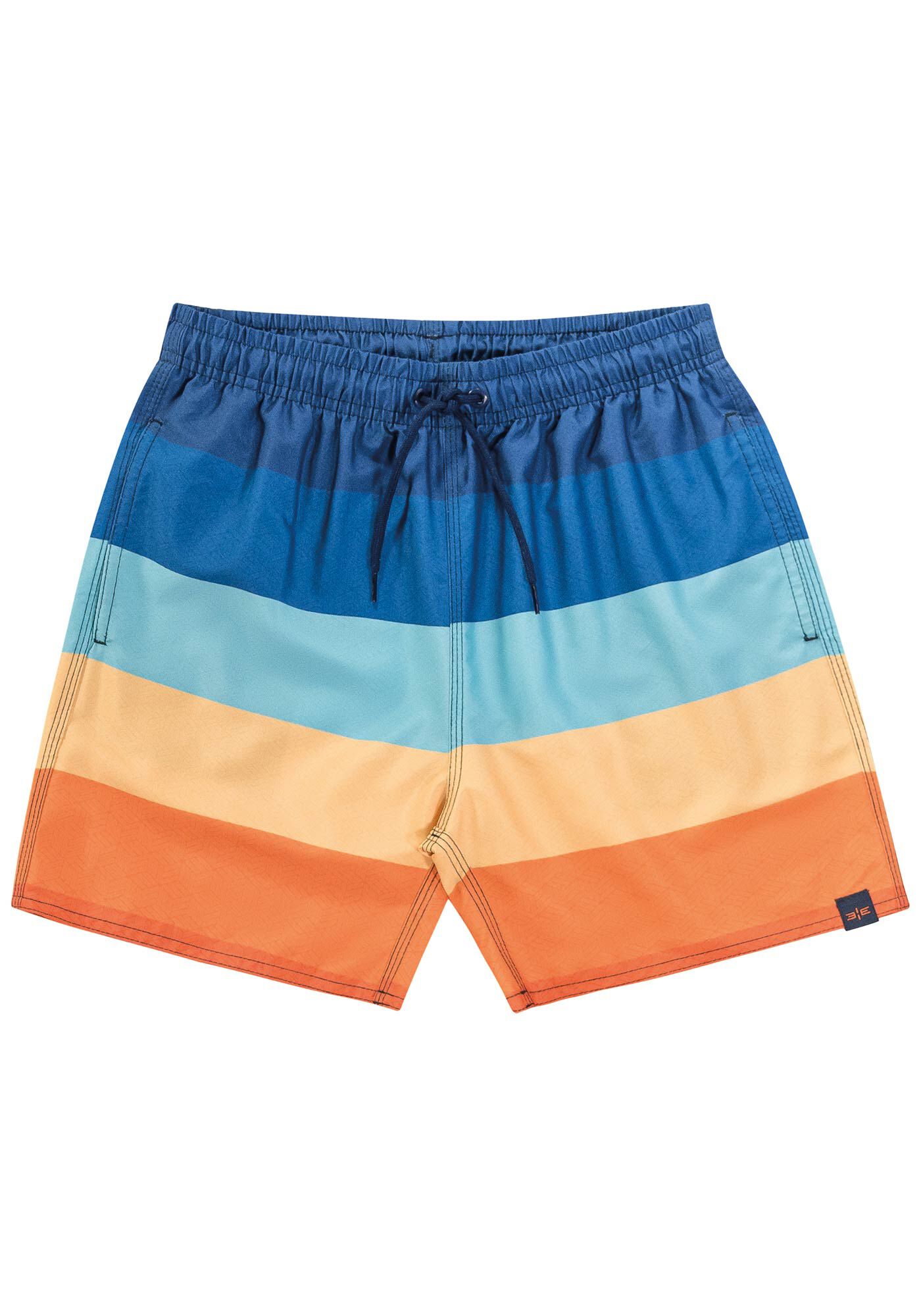 Shorts Juvenil Masculino Reto com Cadar&ccedil;o, AZUL TENDER, large.