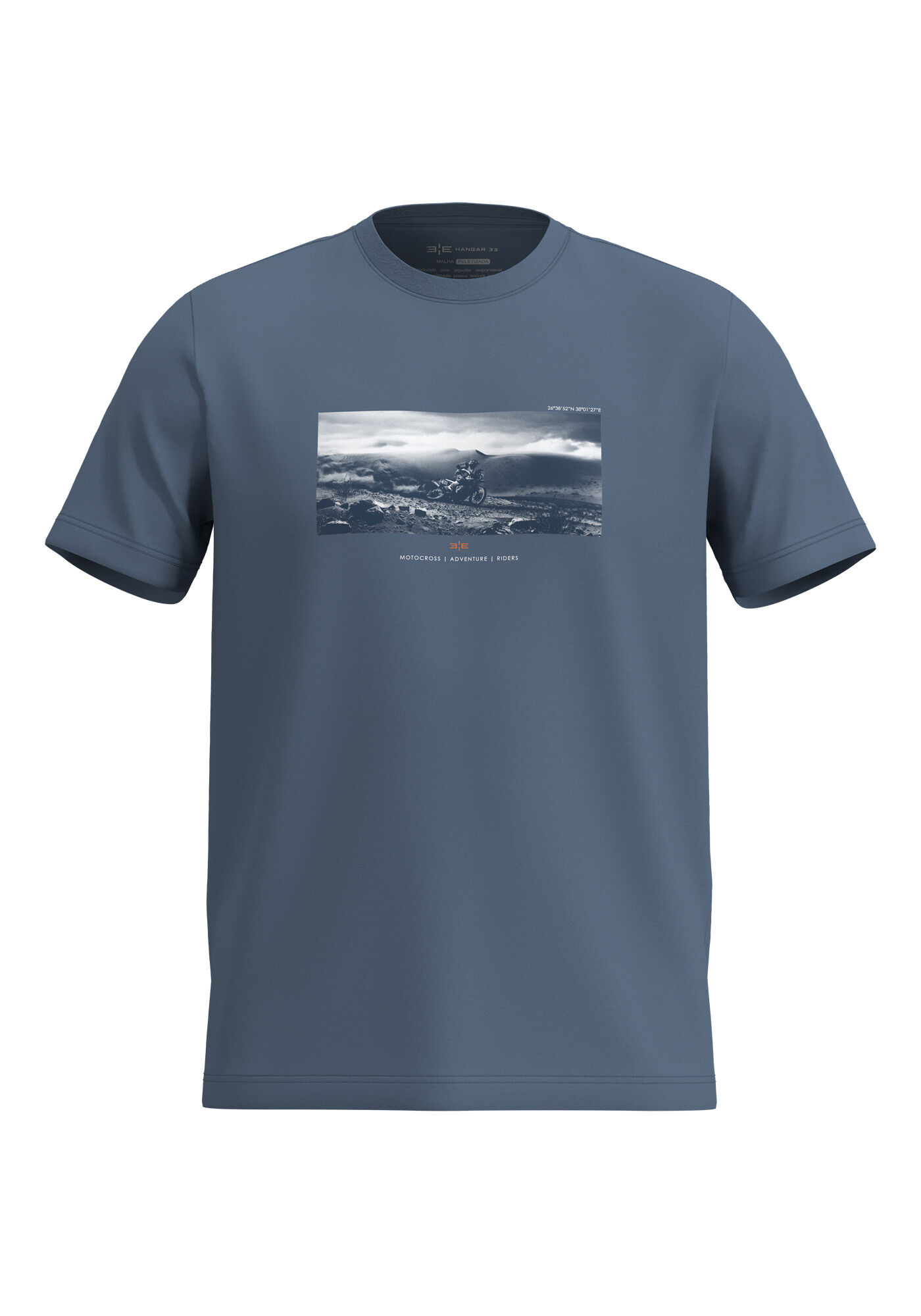 Camiseta De Mangas Curtas Em Meia Malha Peletizada, MARINHO CRISTAL, large.