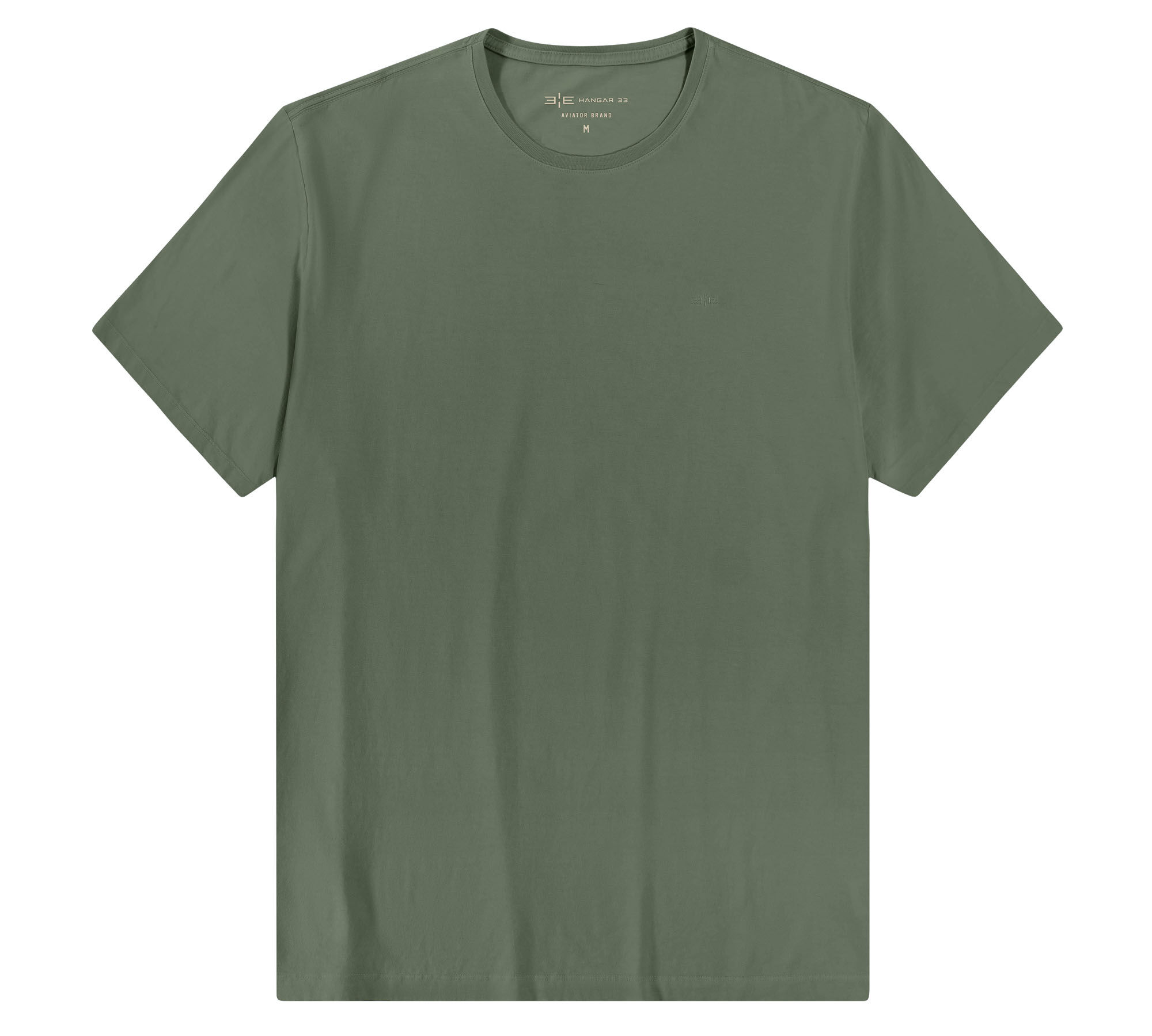 Camiseta Masculina em Malha Cl&aacute;ssica Big & Tall, 3529 VERDE, large.