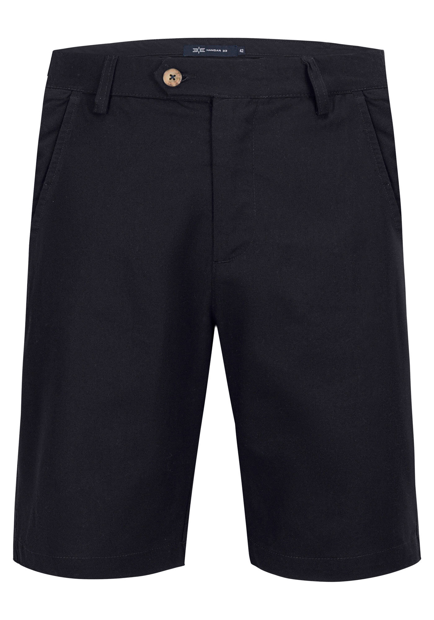 Bermuda Com Bolsos Em Tecido Com Linho, MARINHO IMPERIO, large.