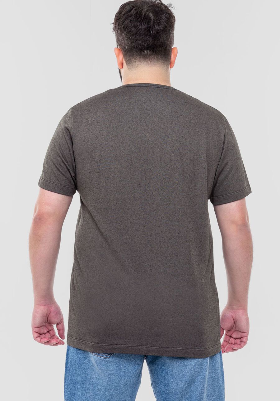 Camisa Masculina em Malha Estonada Big & Tall, CINZA NOTI. Camisa Masculina em Malha Estonada Big & Tall, CINZA NOTI, large.