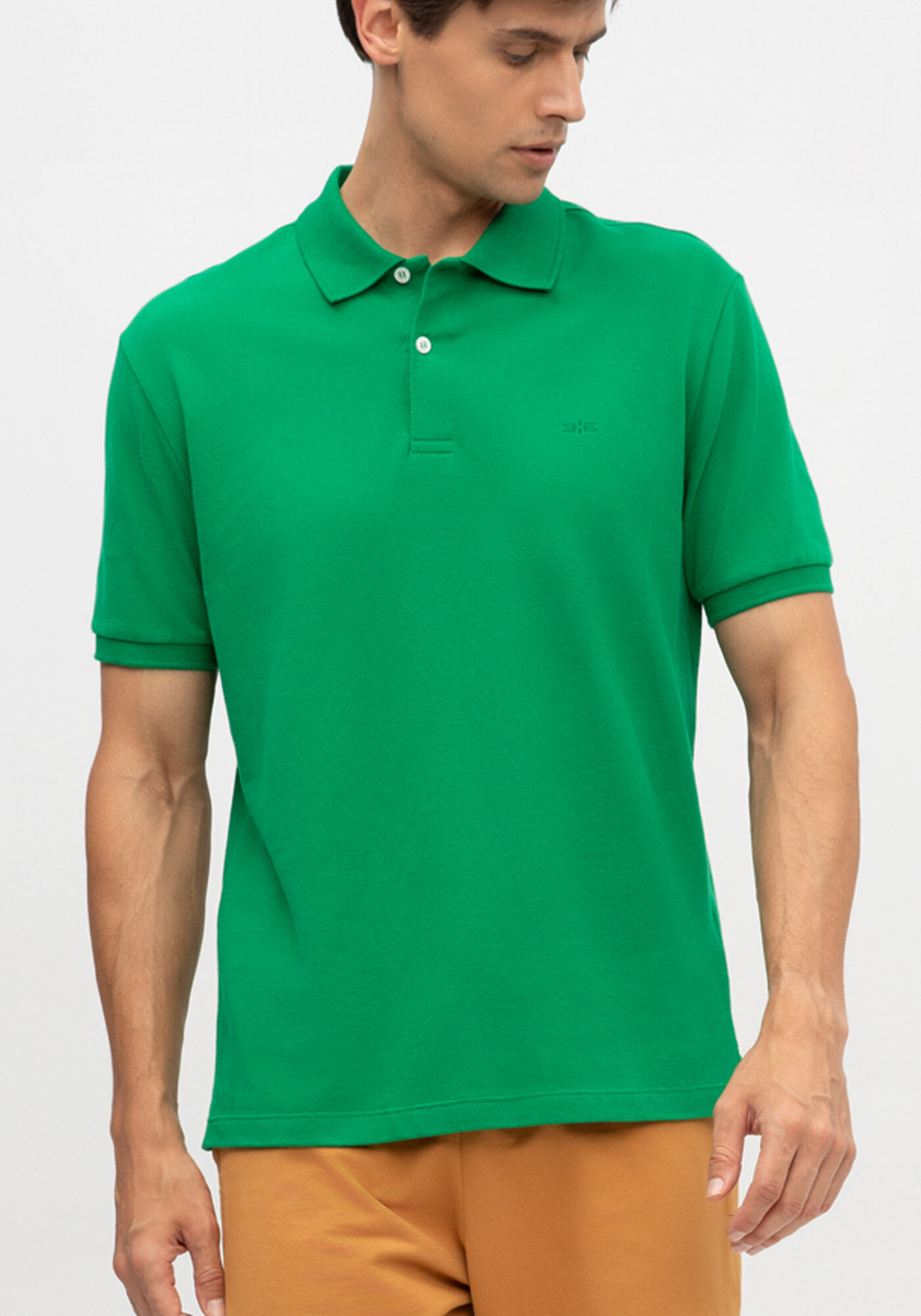 Camisa Polo De Mangas Curtas Colors Em Malha Mercerizada, VERDE GREEN NATURE, large.