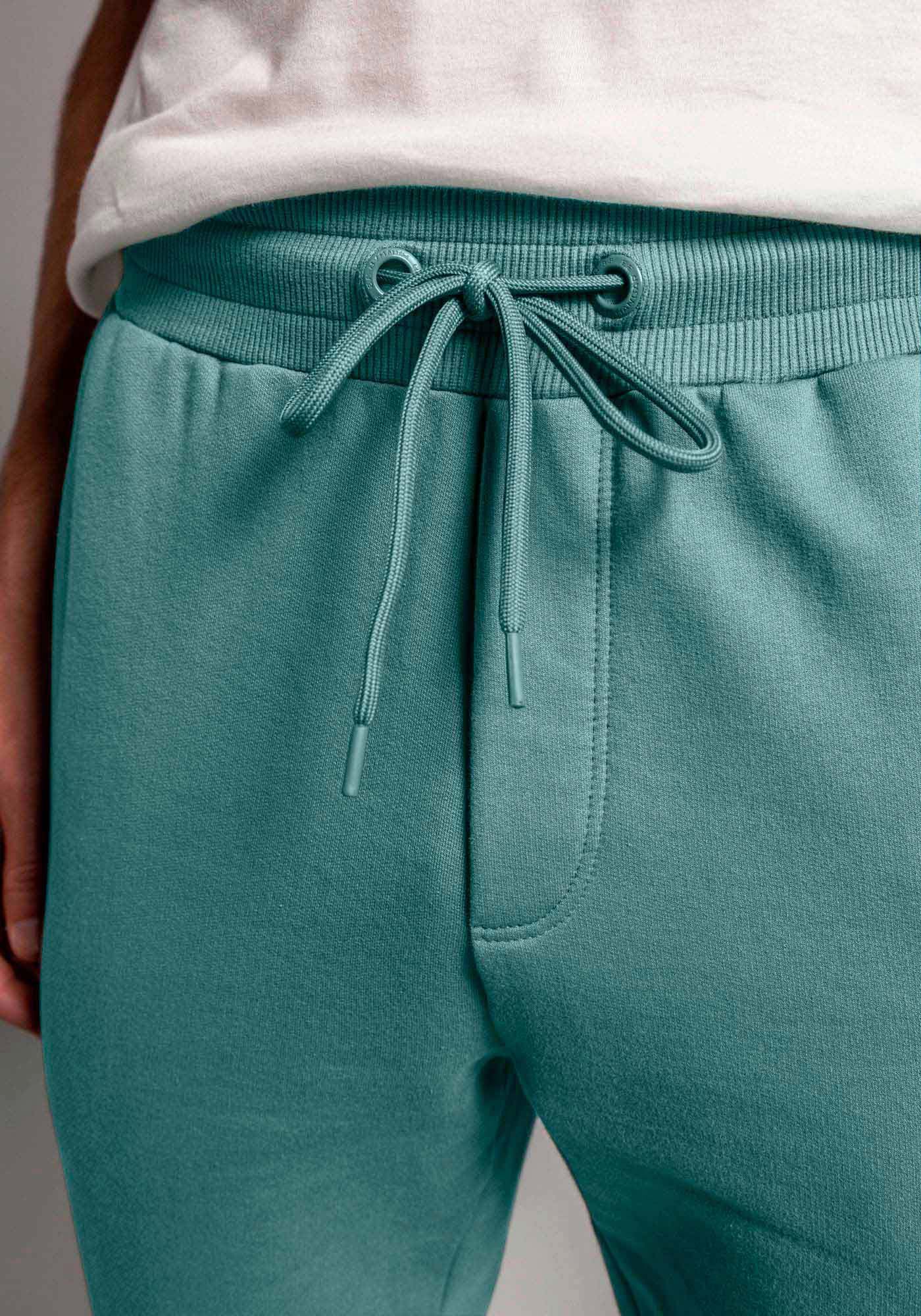 Cal&ccedil;a Jogger Masculina em Moletom 3 Cabos, VERDE LIVE, large.