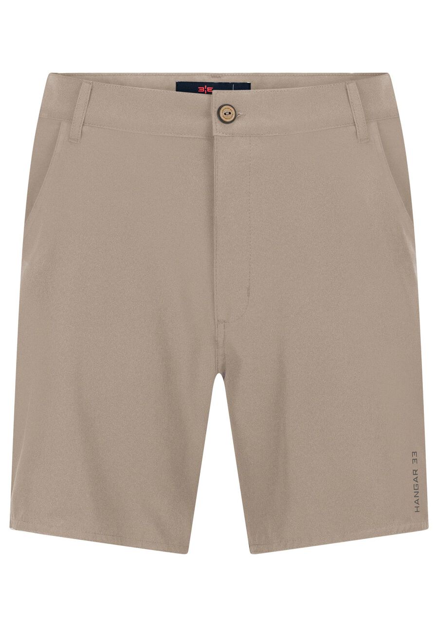 Shorts Masculino Com Bolsos Em Tecido De Alfaiataria, BEGE PANAMA. Shorts Masculino Com Bolsos Em Tecido De Alfaiataria, BEGE PANAMA, large.
