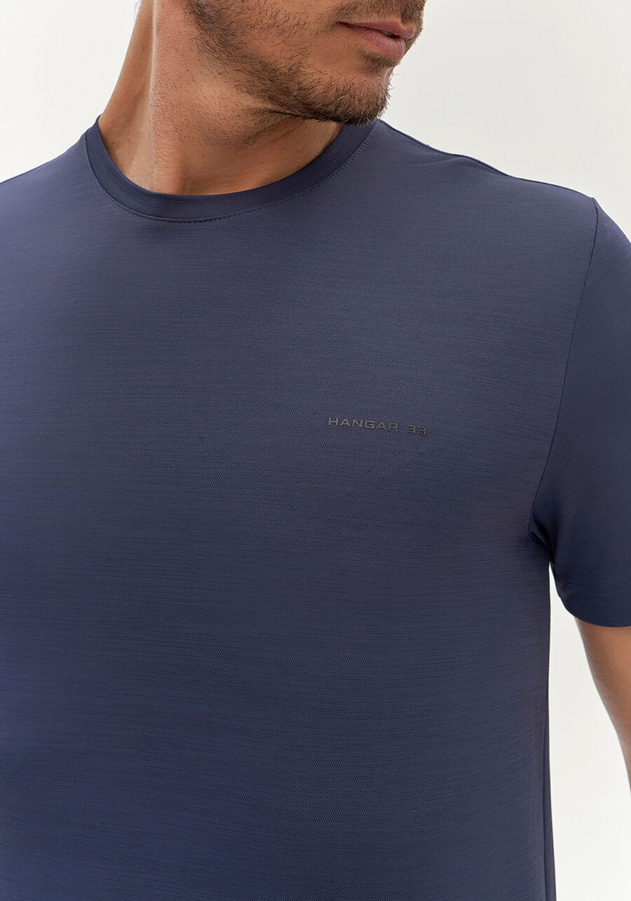 Camiseta Masculina em Malha Tech Skin, MARINHO ACTION. Camiseta Masculina em Malha Tech Skin, MARINHO ACTION, large.