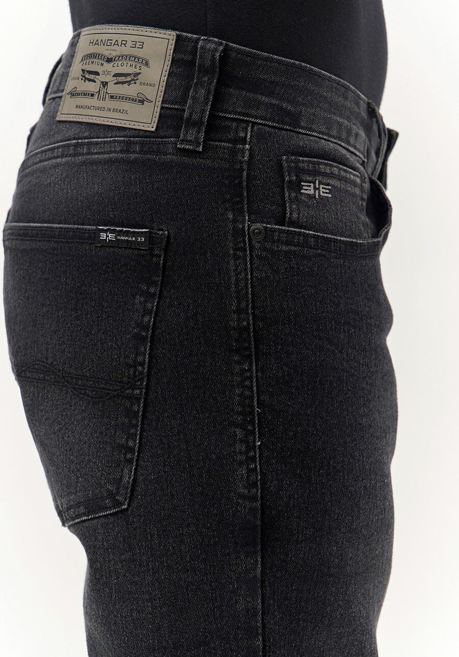 Calça Jeans Masculina Skinny Preta Estonada, PRETO REATIVO. Calça Jeans Masculina Skinny Preta Estonada, PRETO REATIVO, large.