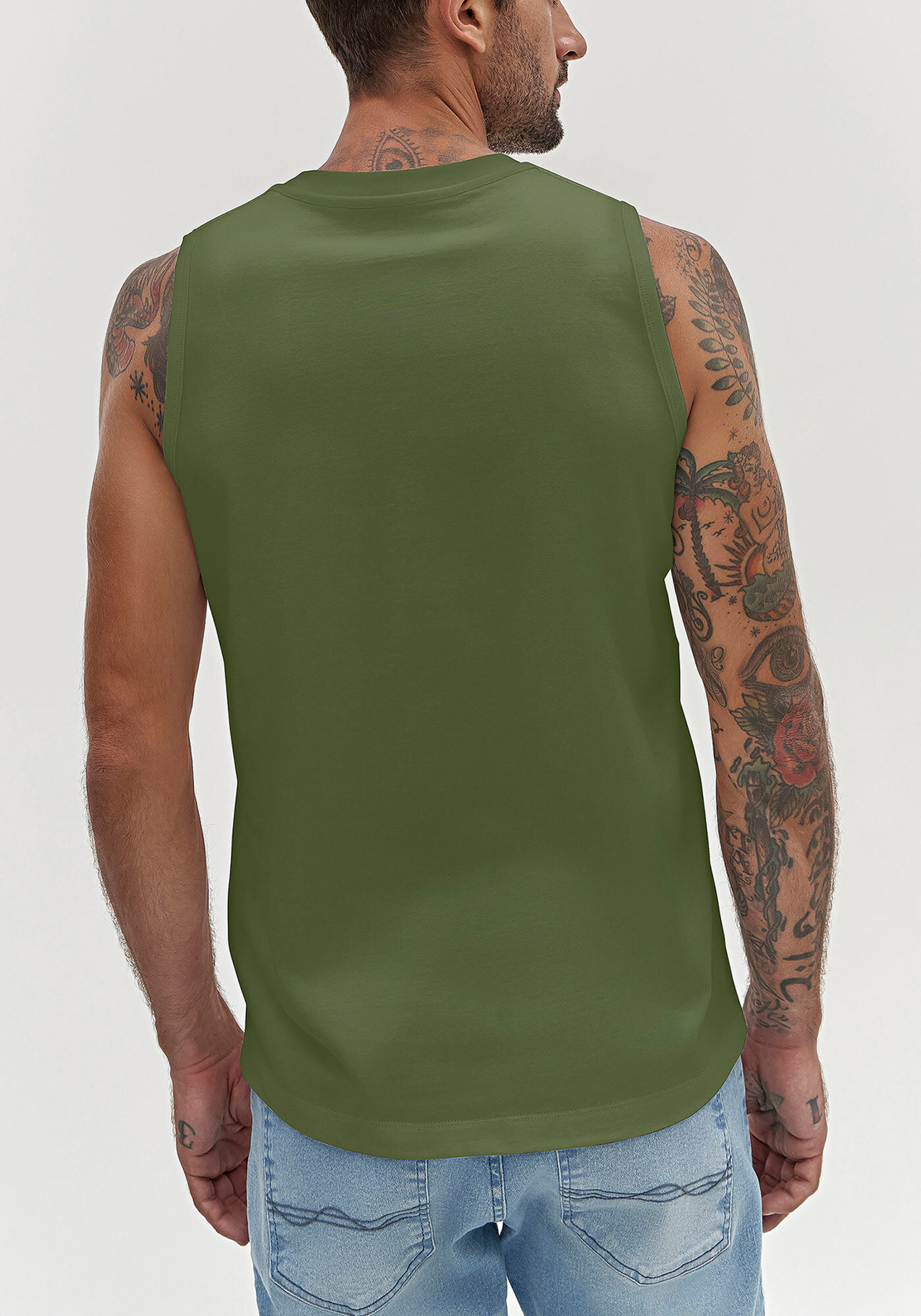 Regata Colors Em Meia Malha De Algod&atilde;o Respons&aacute;vel, VERDE MOVIMENTO, large.