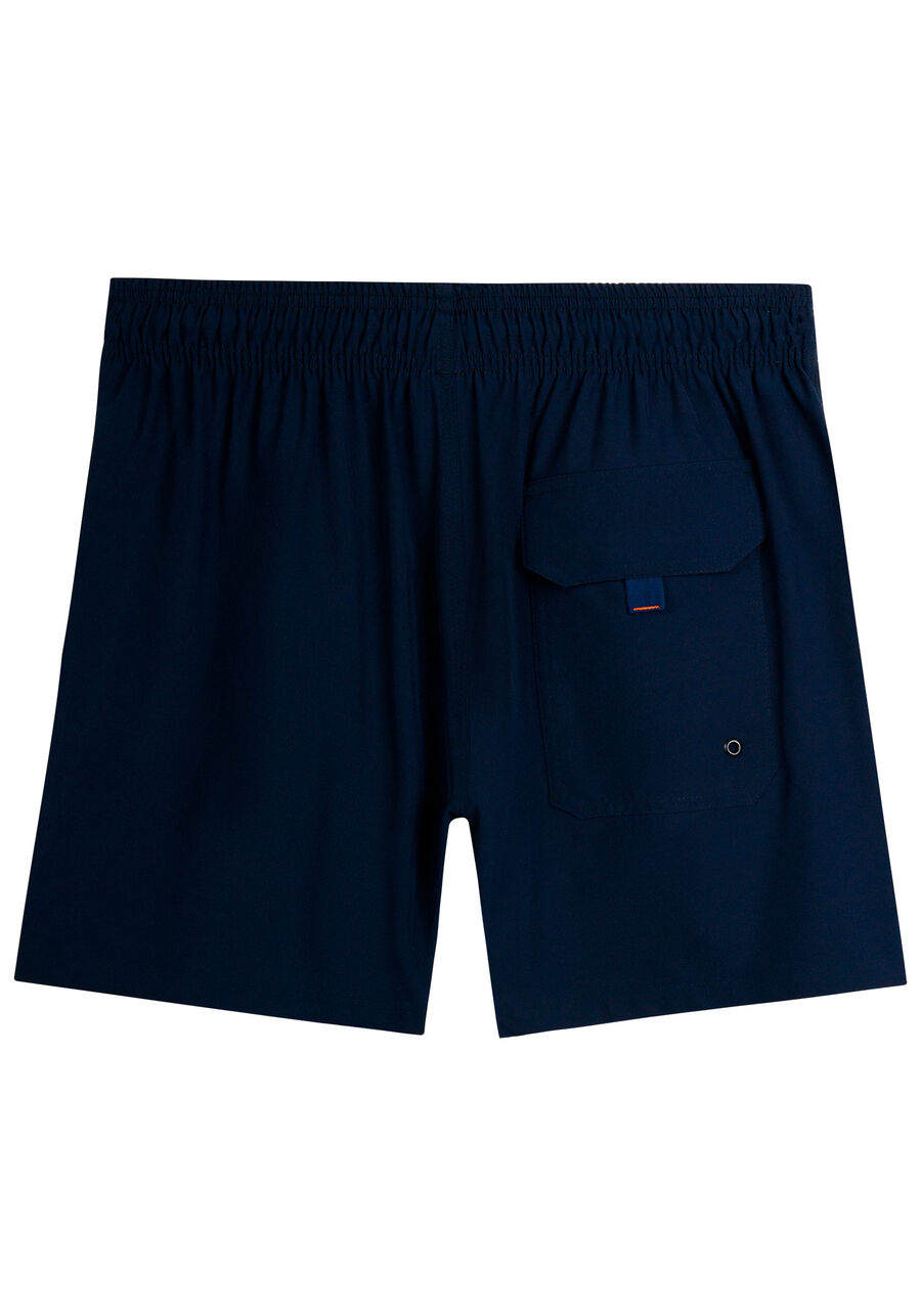 Shorts Com Bolso E Cadarço Regulável Em Tecido Plano, MARINHO ACTION. Shorts Com Bolso E Cadarço Regulável Em Tecido Plano, MARINHO ACTION, large.