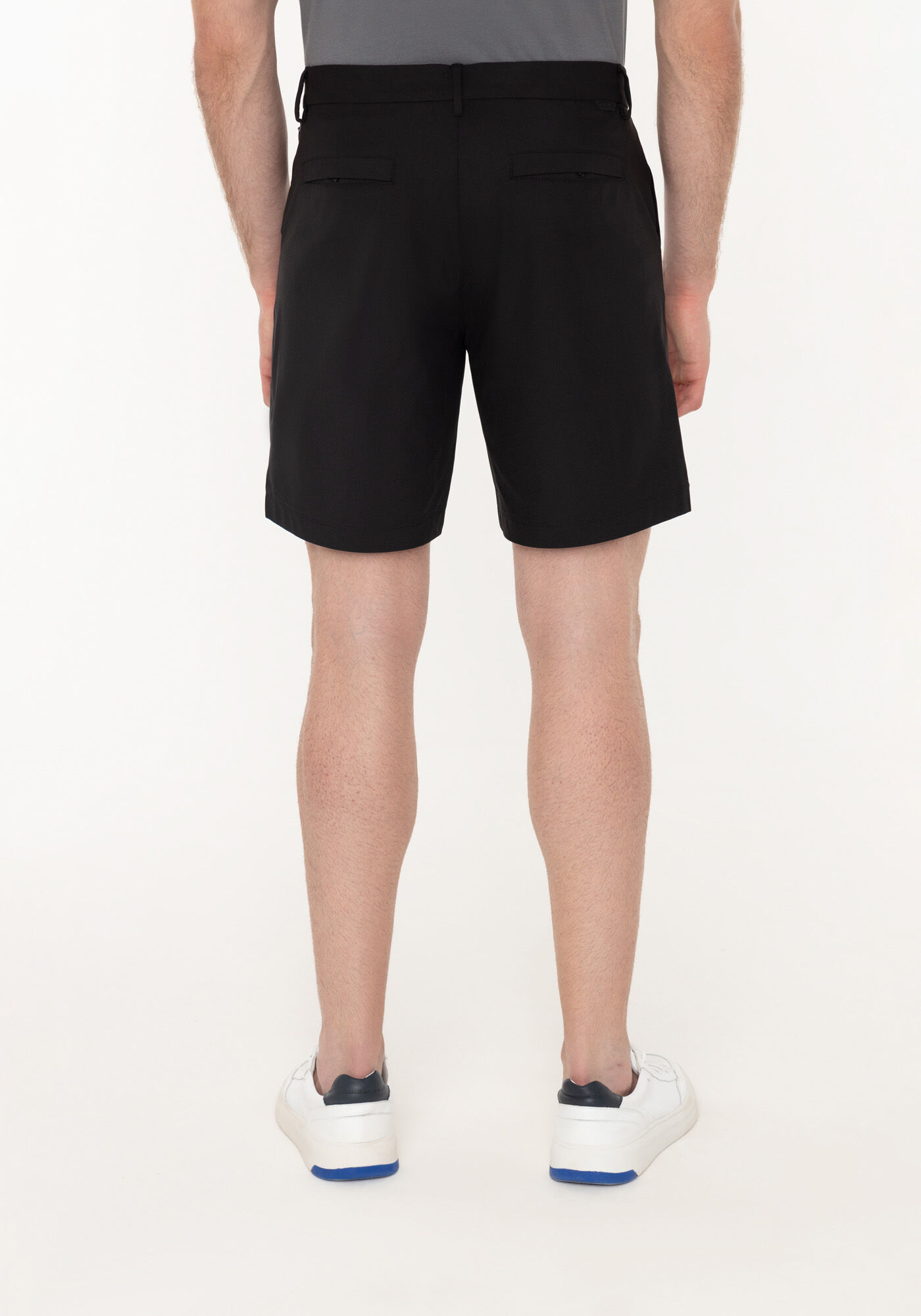 Bermuda Com Passantes E Bolsos Funcionais, PRETO REATIVO, large.