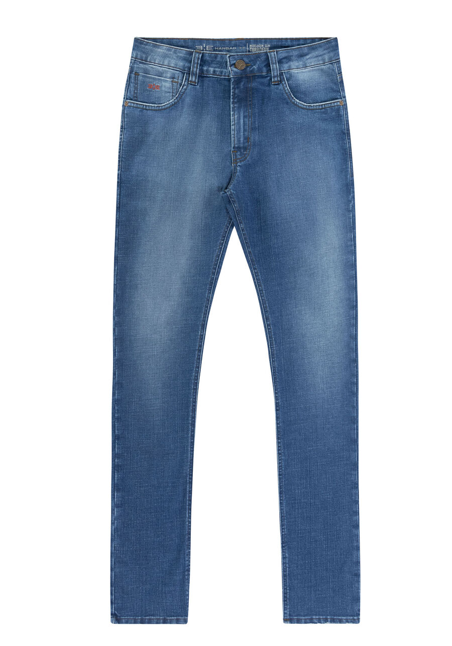 Calça Jeans Masculina Slim Clima Control, JEANS, large.