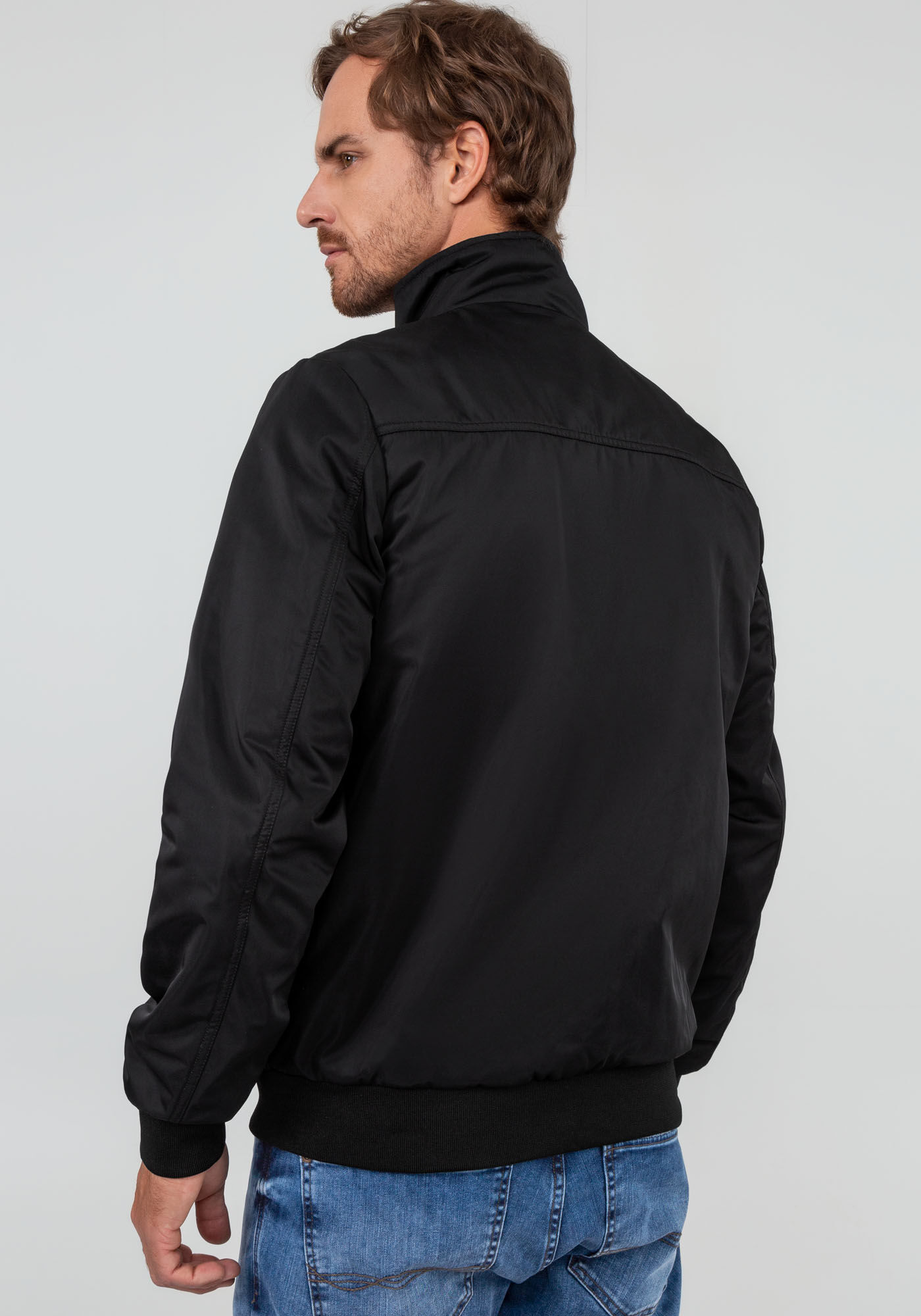 Jaqueta masculina sales bomber preta