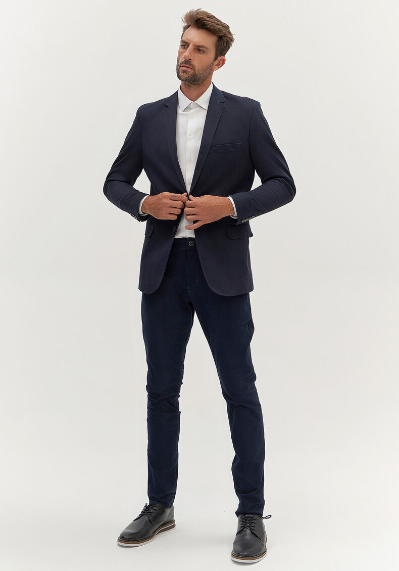 Camisa Masculina Slim Fit Maquinetada, BRANCO, large.