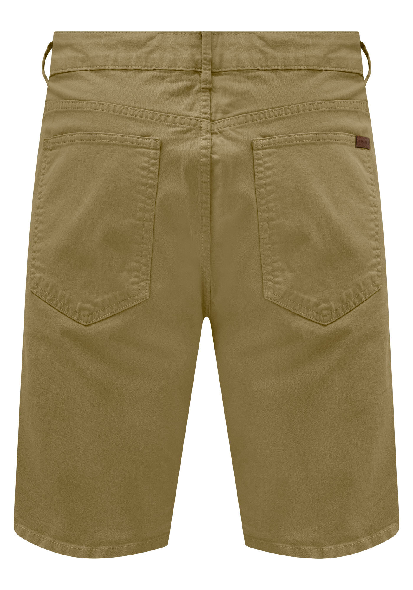 Bermuda Reta Radial Em Sarja Com Elastano, CAQUI RAIZ, large.