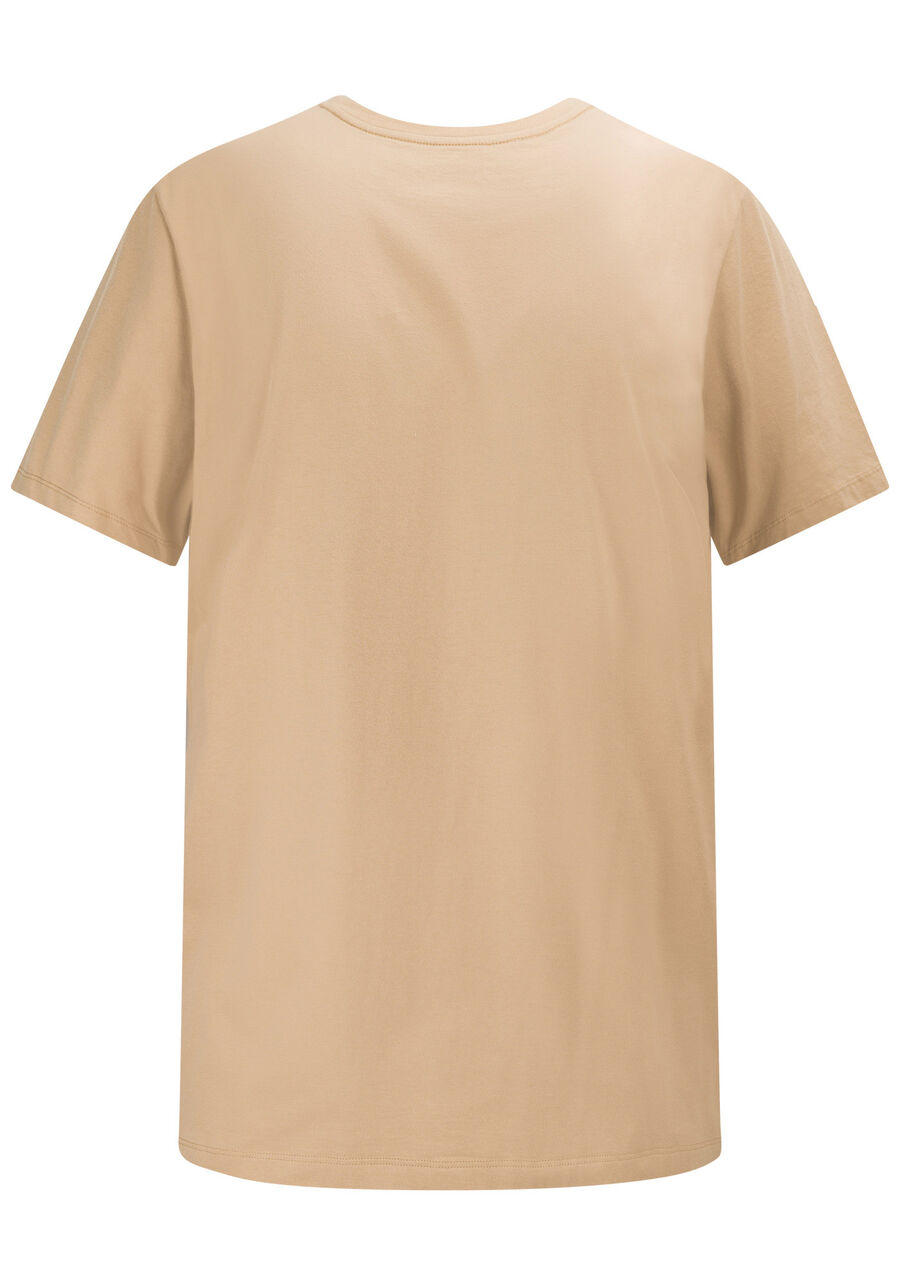 Camiseta Masculina Big & Tall em Malha Paletizada, BEGE TIGER. Camiseta Masculina Big & Tall em Malha Paletizada, BEGE TIGER, large.