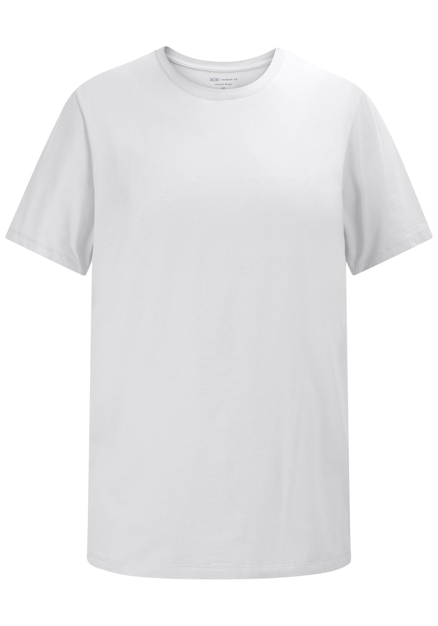 Camiseta Masculina Big & Tall em Malha B&aacute;sica, BRANCO, large.