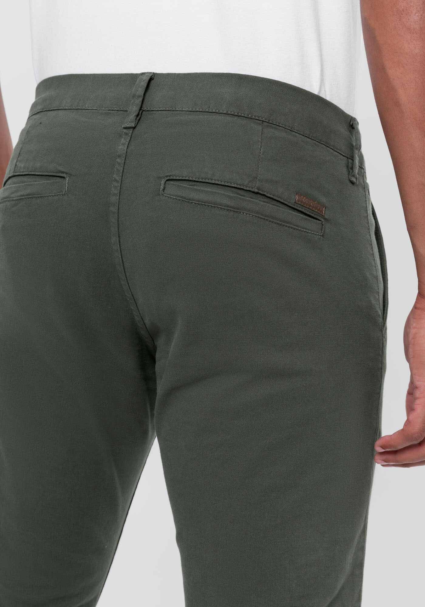 Cal&ccedil;a Slim Turbofan Em Sarja Com Elastano, VERDE FURIA, large.