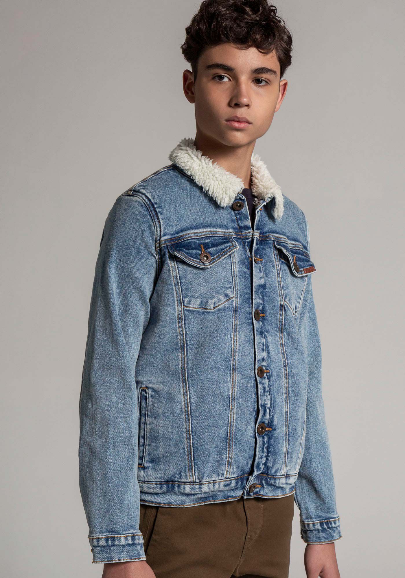 Jaqueta shop jeans juvenil