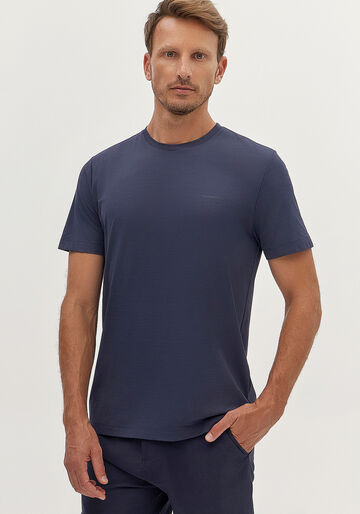 Camiseta Masculina em Malha Tech Skin, MARINHO ACTION. Camiseta Masculina em Malha Tech Skin, MARINHO ACTION, large.