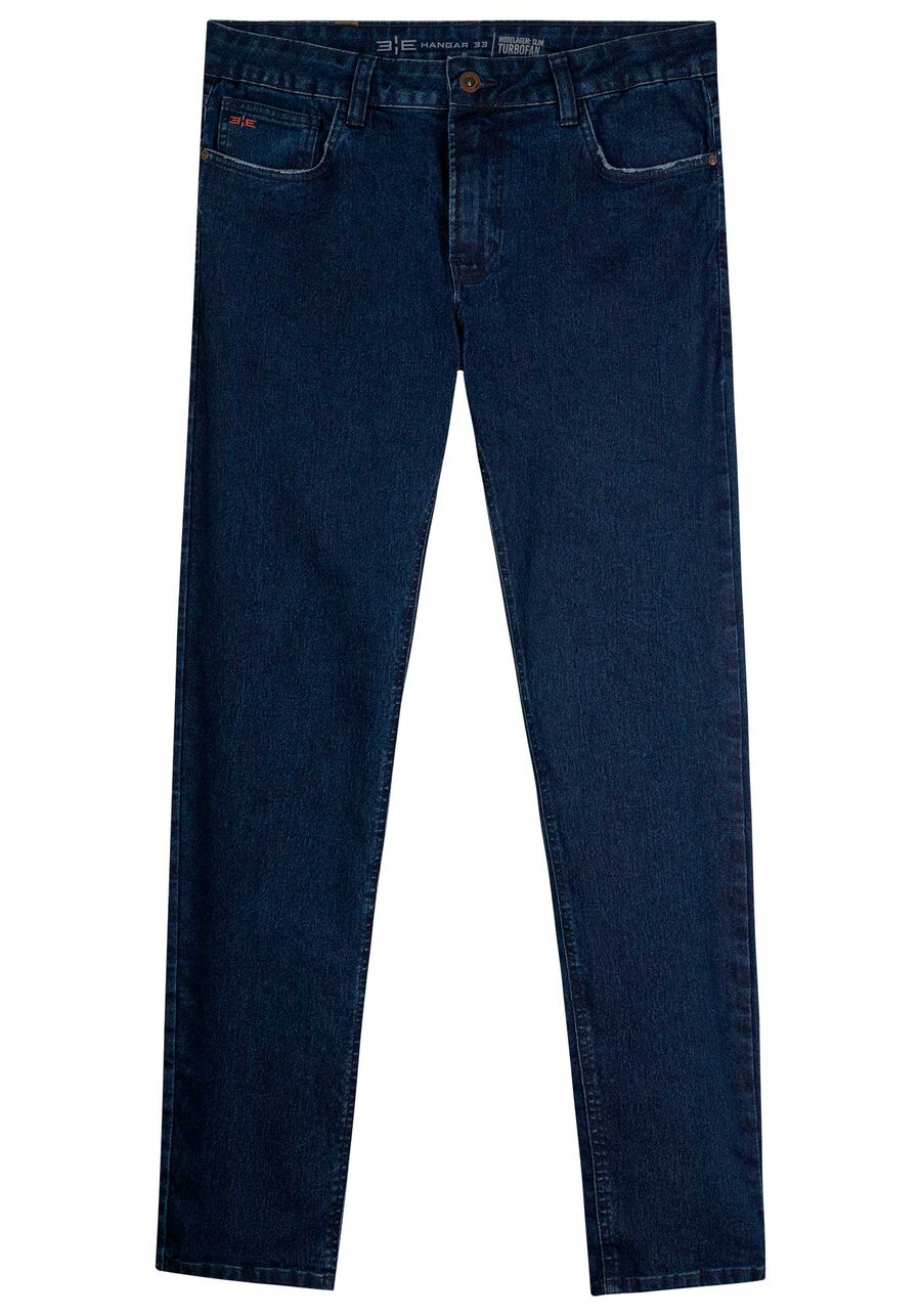 Calça Jeans Masculina Slim Escura, JEANS. Calça Jeans Masculina Slim Escura, JEANS, large.