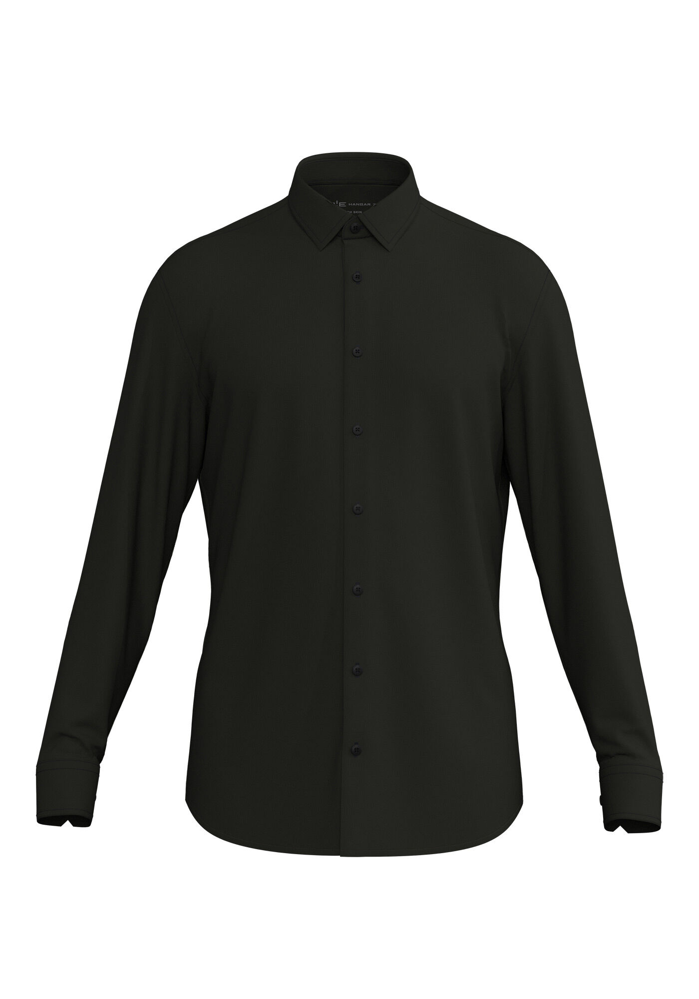Camisa Slim Fit De Mangas Longas Com Prote&ccedil;&atilde;o UV, PRETO, large.