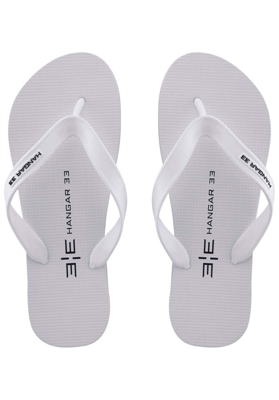 Chinelo Masculino de Borracha Hangar 33, BRANCO. Chinelo Masculino de Borracha Hangar 33, BRANCO, large.