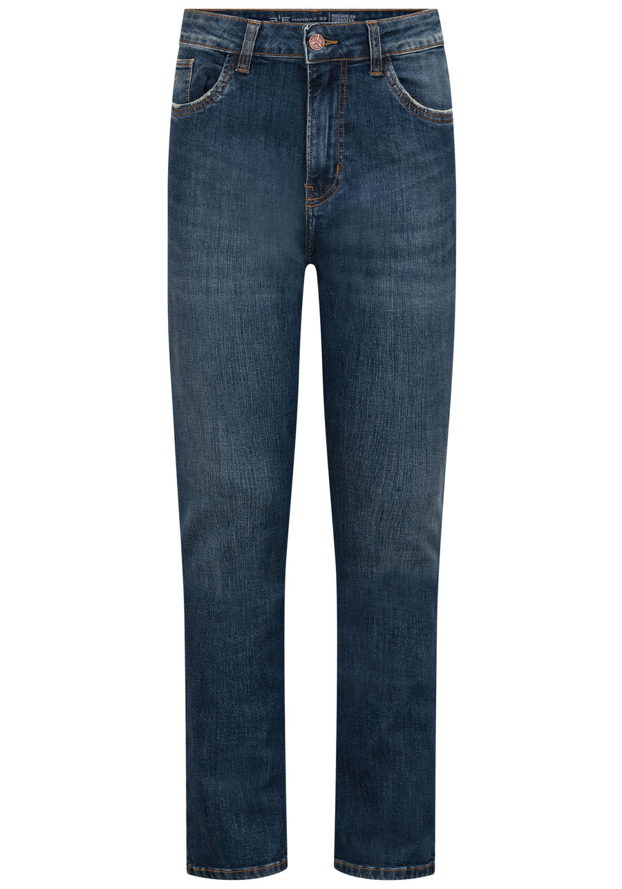 Calça Jeans Masculina Turbofan Slim Com Bolsos E Elastano, JEANS. Calça Jeans Masculina Turbofan Slim Com Bolsos E Elastano, JEANS, large.