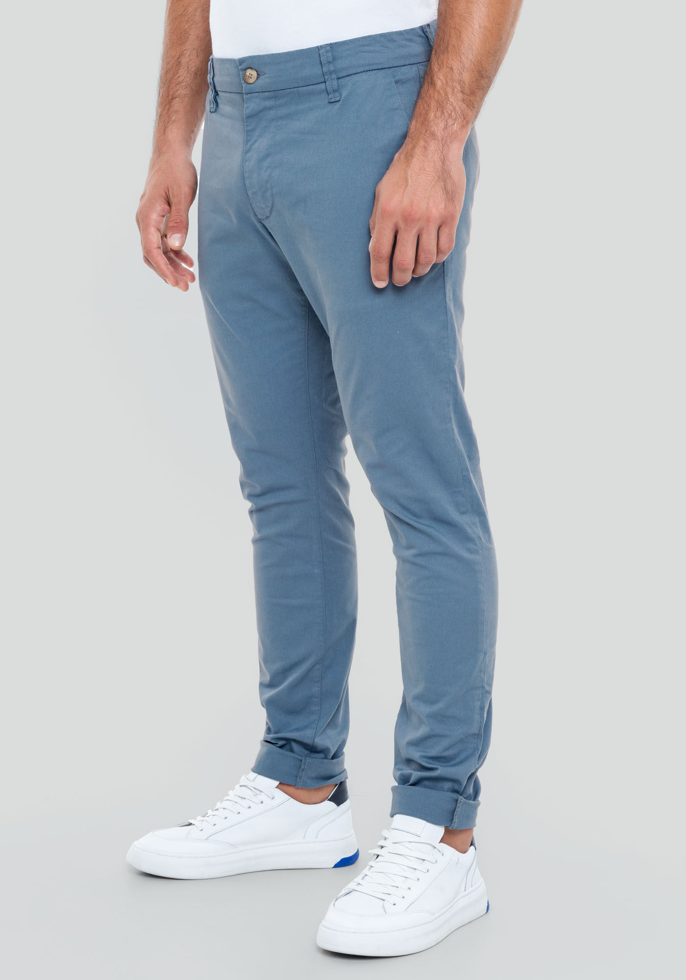 Cal&ccedil;a Sarja Masculina Skinny N&atilde;o Laceia, AZUL PARAISO, large.