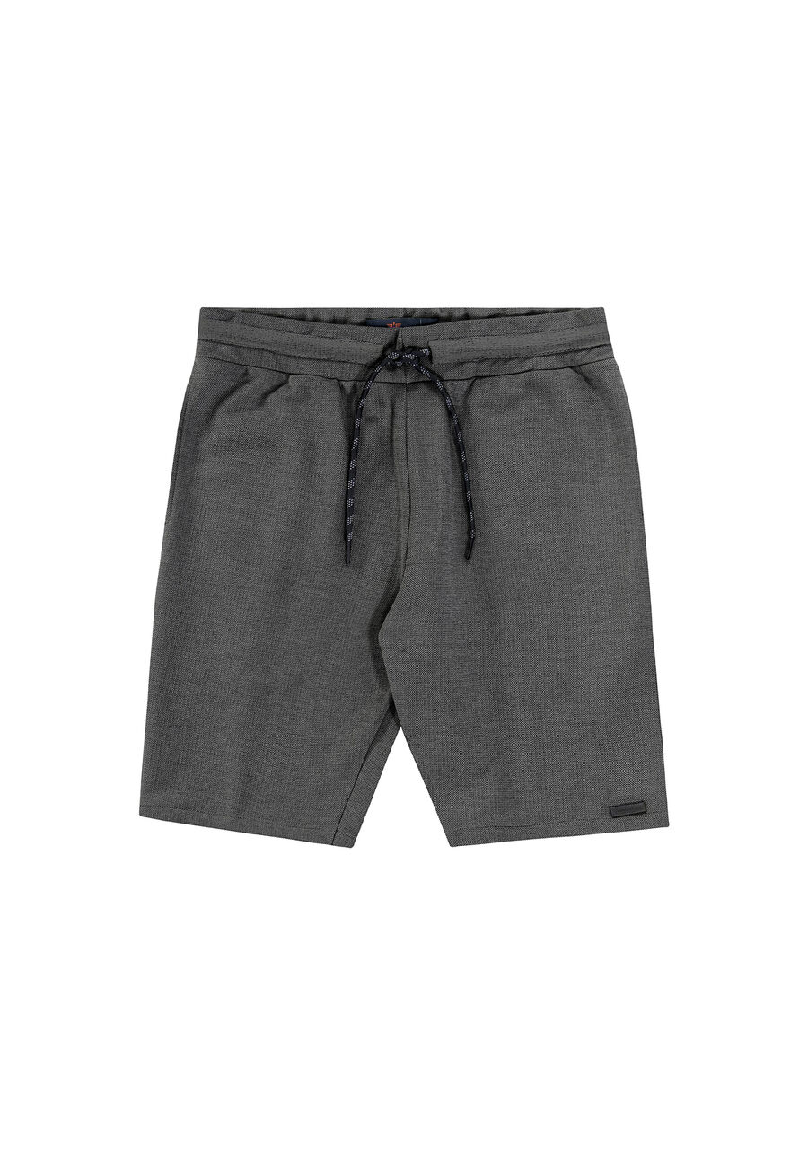Bermuda em Moletom com Cadarço, PRETO REATIVO. Bermuda em Moletom com Cadarço, PRETO REATIVO, large.