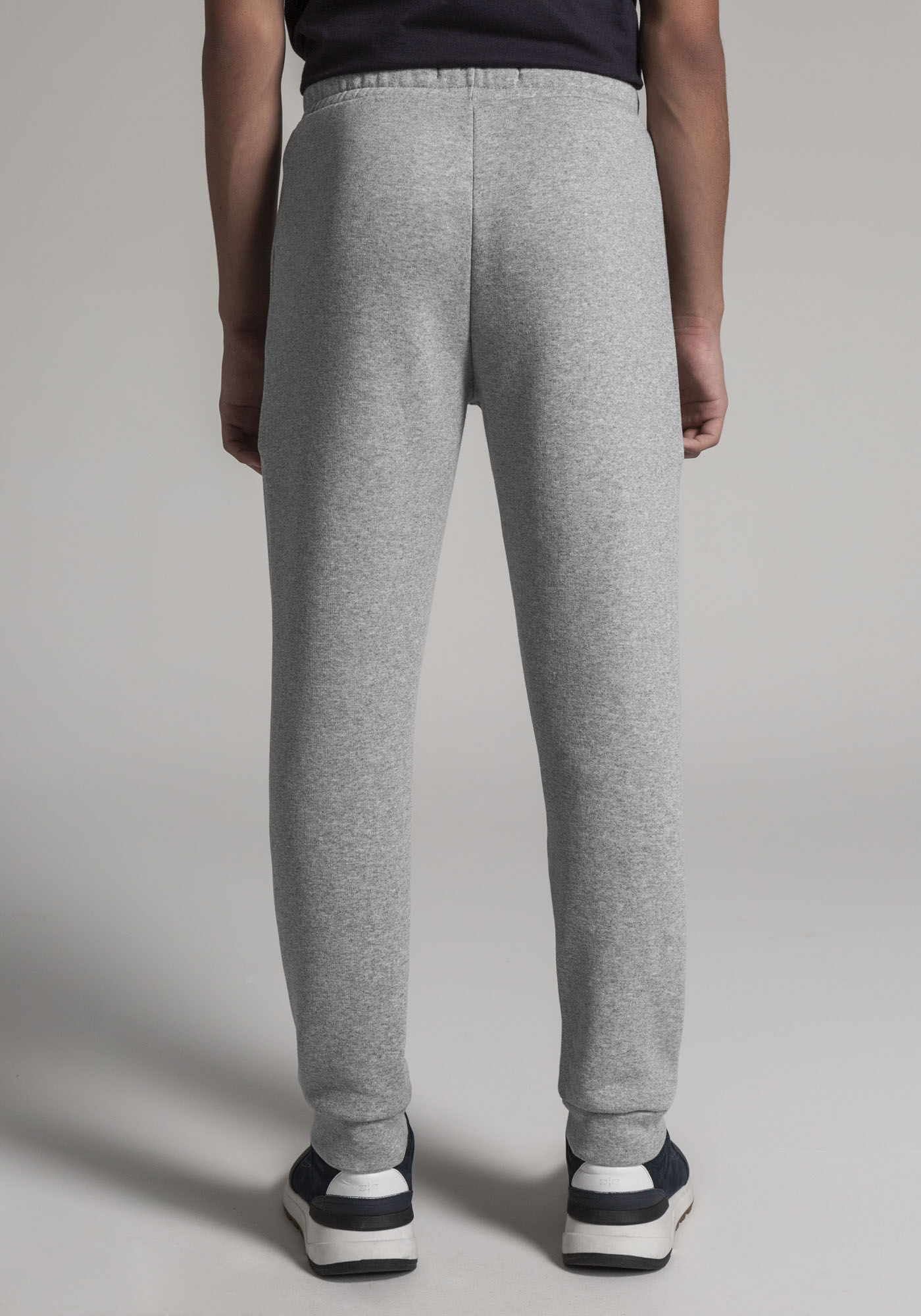 Cal&ccedil;a Jogger Juvenil em Moletom com Detalhe Tela, MESCLA MEDIO, large.