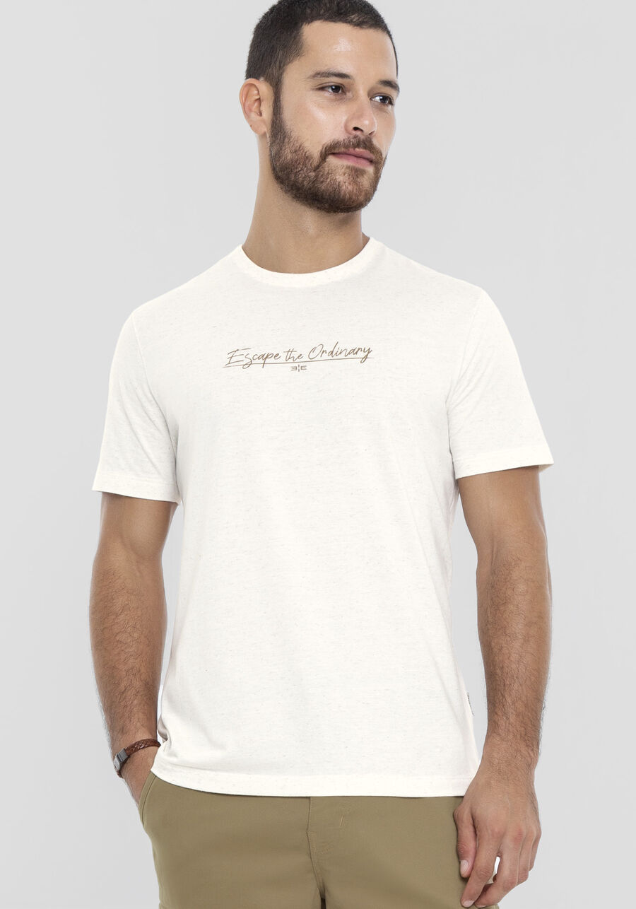 Camiseta Masculina em Malha Linho Tal Pai Tal Filho, BRANCO OFF WHITE. Camiseta Masculina em Malha Linho Tal Pai Tal Filho, BRANCO OFF WHITE, large.