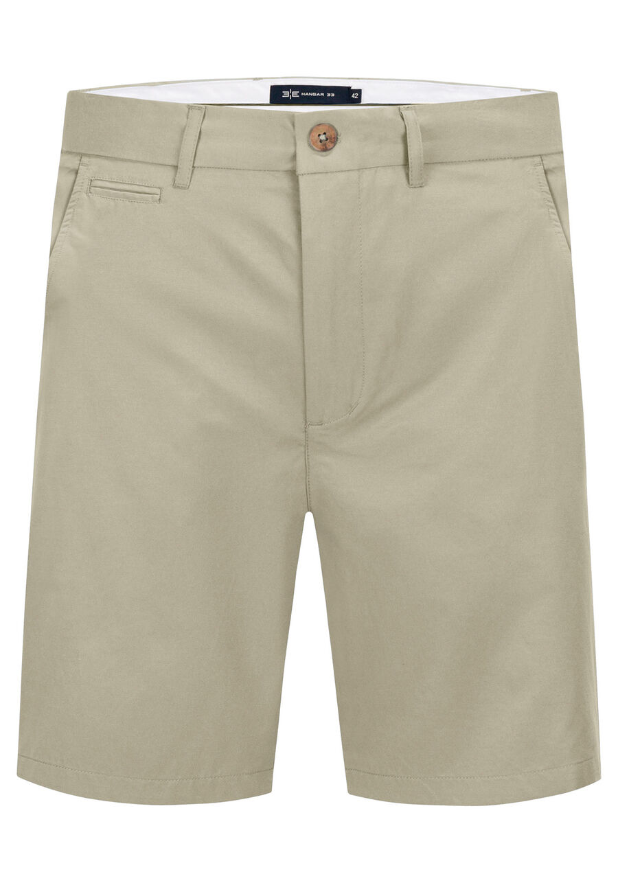 Bermuda Com Bolsos Em Tecido Plano, BEGE SYSTEM. Bermuda Com Bolsos Em Tecido Plano, BEGE SYSTEM, large.