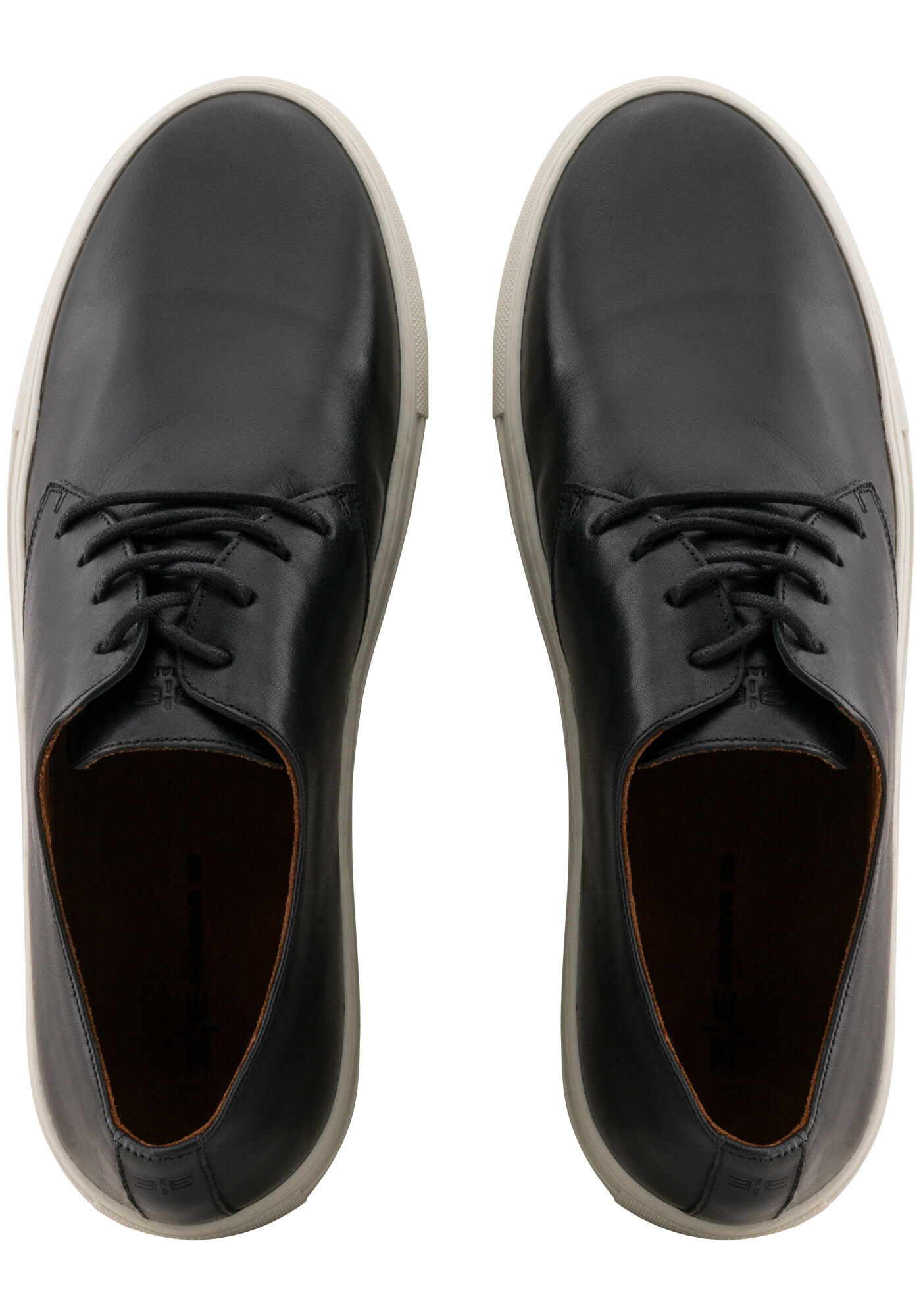 T&ecirc;nis De Couro Casual Masculino Com Cadar&ccedil;o E Solado Reto, PRETO REATIVO, large.