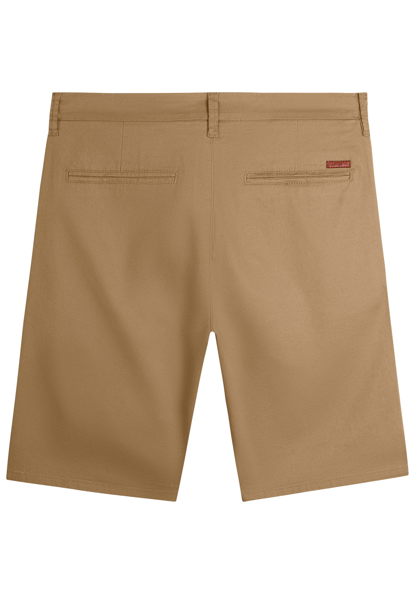 Bermuda Jogger Chino Masculina Em Sarja Amaciada, CAQUI RAIZ, large.