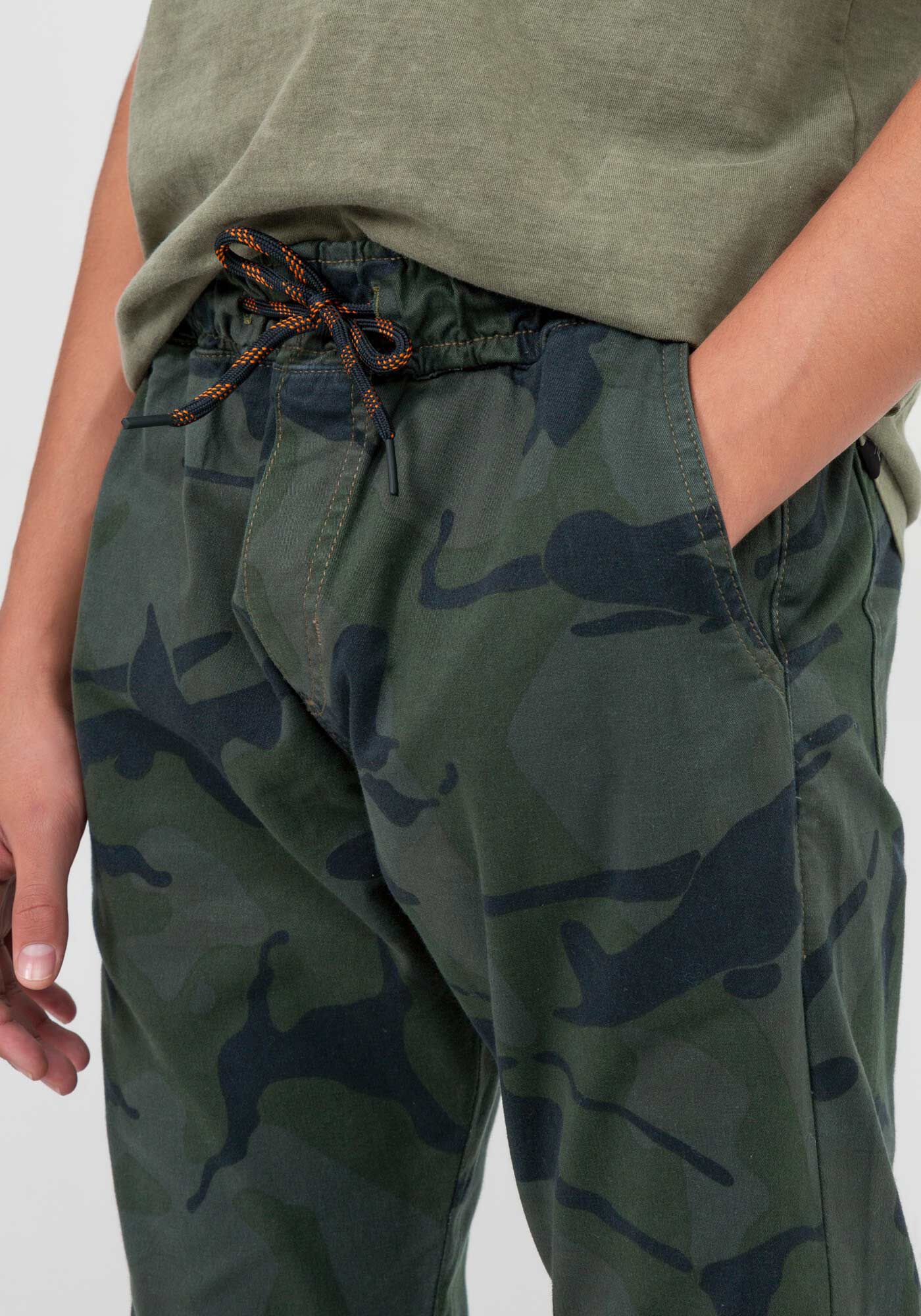 Calça jogger online camuflada infantil