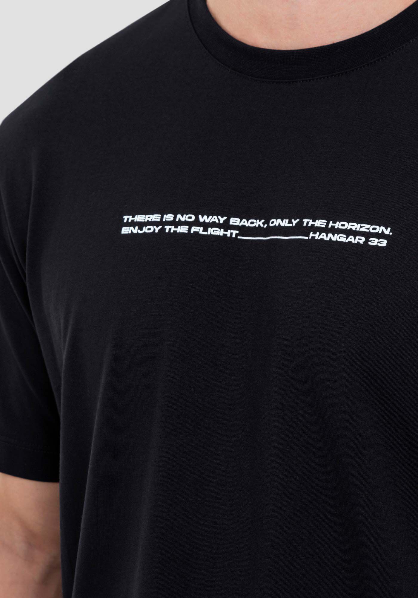 Camiseta Masculina em Algod&atilde;o Pima com Estampa, PRETO REATIVO, large.