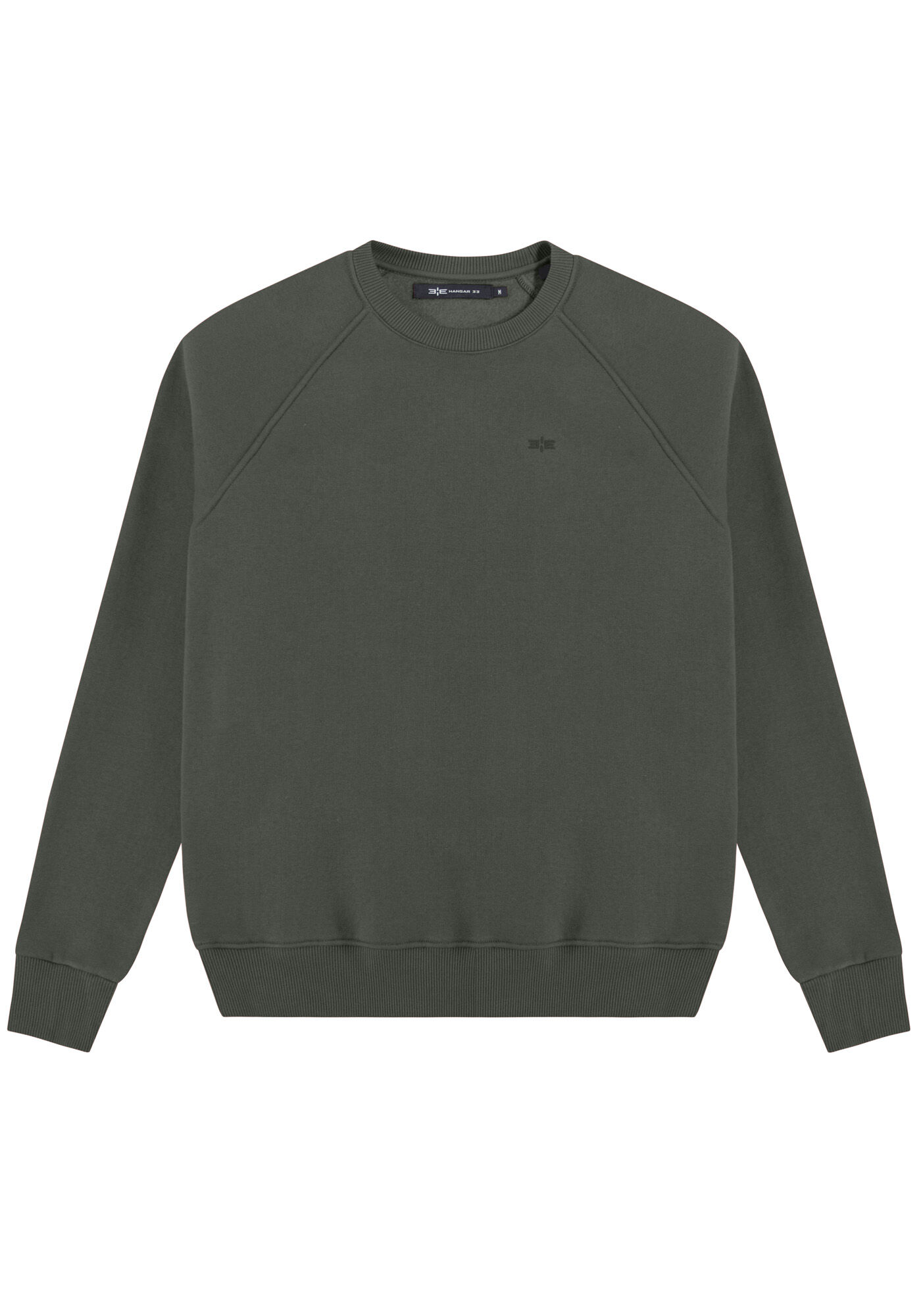 Blus&atilde;o Masculino em Moletom 3 Cabos com Punho, VERDE FURIA, large.