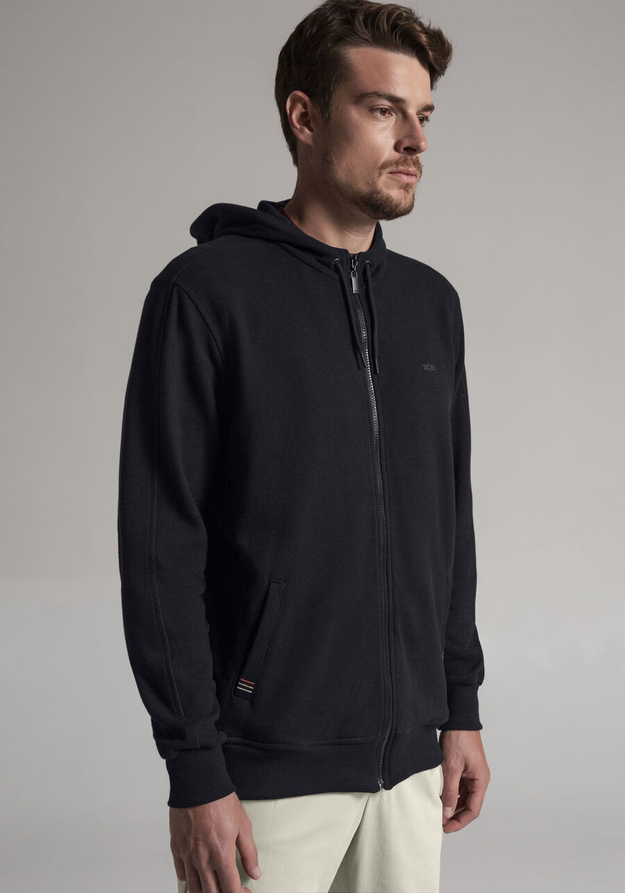 Jaqueta Masculina Tal Pai Tal Filho em Moletom, PRETO REATIVO. Jaqueta Masculina Tal Pai Tal Filho em Moletom, PRETO REATIVO, large.