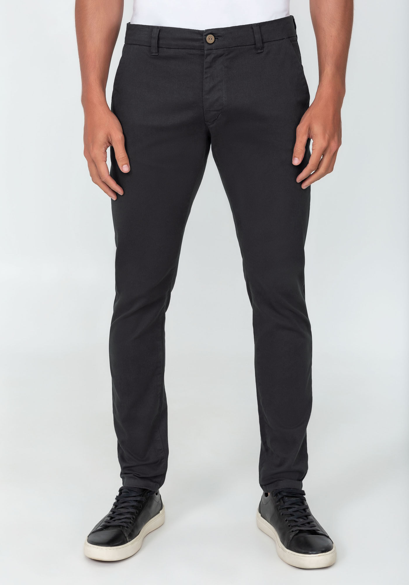 Calça sarja 2025 masculina skinny