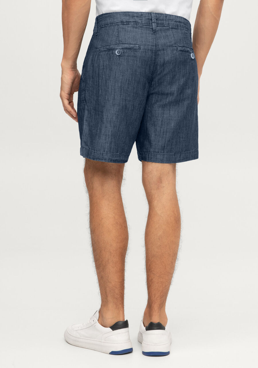 Shorts Jeans Masculino Reto, JEANS. Shorts Jeans Masculino Reto, JEANS, large.