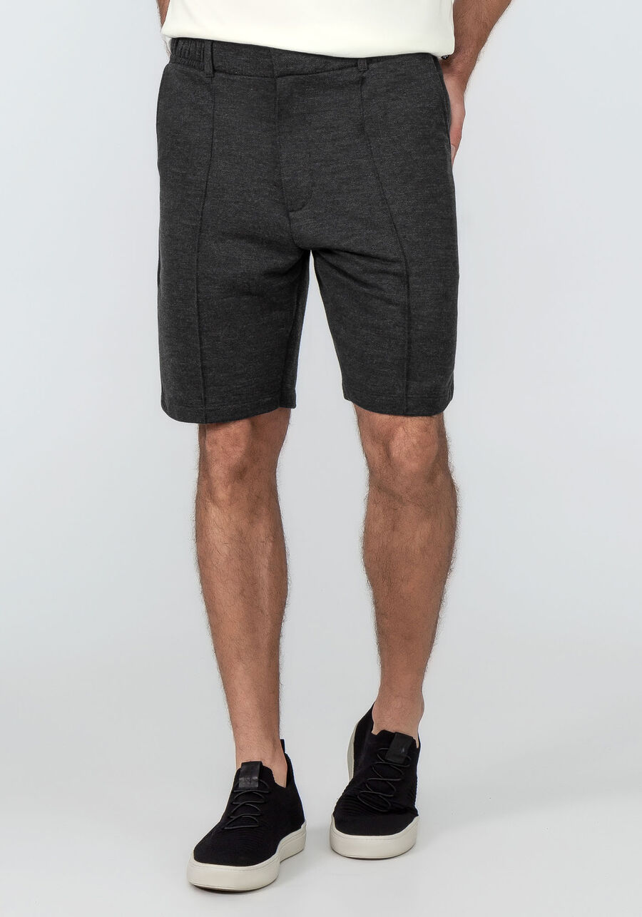 Bermuda Masculina Reta em Moletom Tal pai Tal Filho, PRETO REATIVO. Bermuda Masculina Reta em Moletom Tal pai Tal Filho, PRETO REATIVO, large.