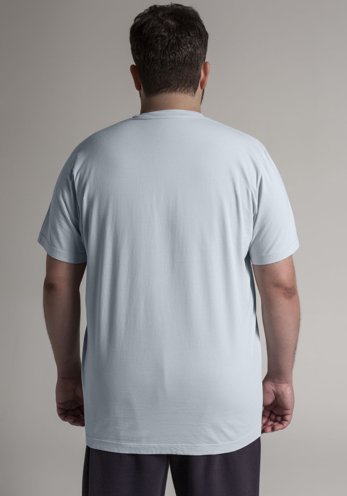 Camiseta Masculina Big & Tall Santos Dumont, AZUL PAZ, large.