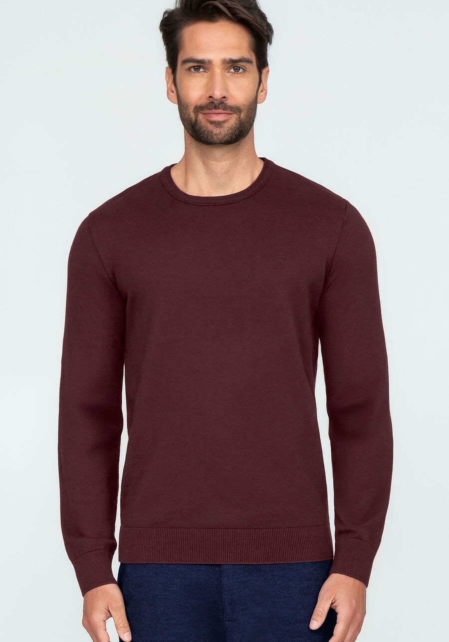 Blusão Masculino em Tricô, BORDO WITCH. Blusão Masculino em Tricô, BORDO WITCH, large.