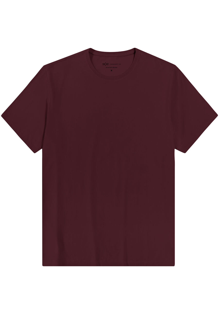 Camiseta Masculina em Malha Clássica Big & Tall, 3565 BORDO. Camiseta Masculina em Malha Clássica Big & Tall, 3565 BORDO, large.