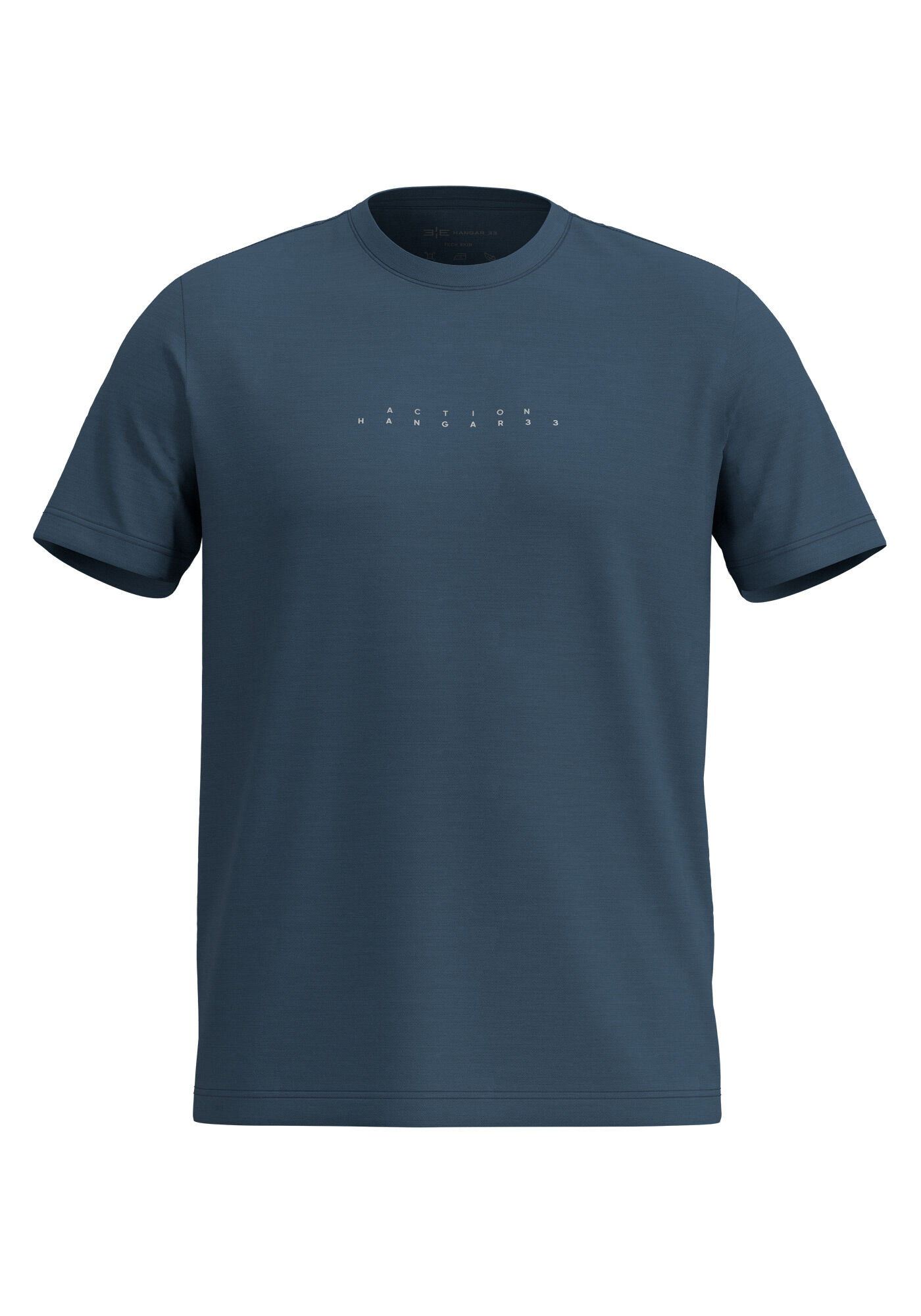 Camiseta De Mangas Curtas Em Malha Tech Skin, MARINHO CRISTAL, large.