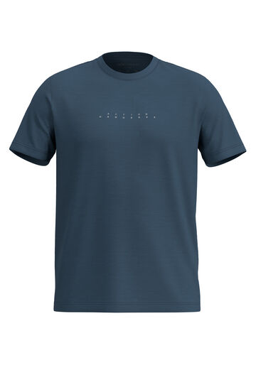 Camiseta De Mangas Curtas Com Estampas Em Malha Leve, MARINHO CRISTAL. Camiseta De Mangas Curtas Com Estampas Em Malha Leve, MARINHO CRISTAL, large.