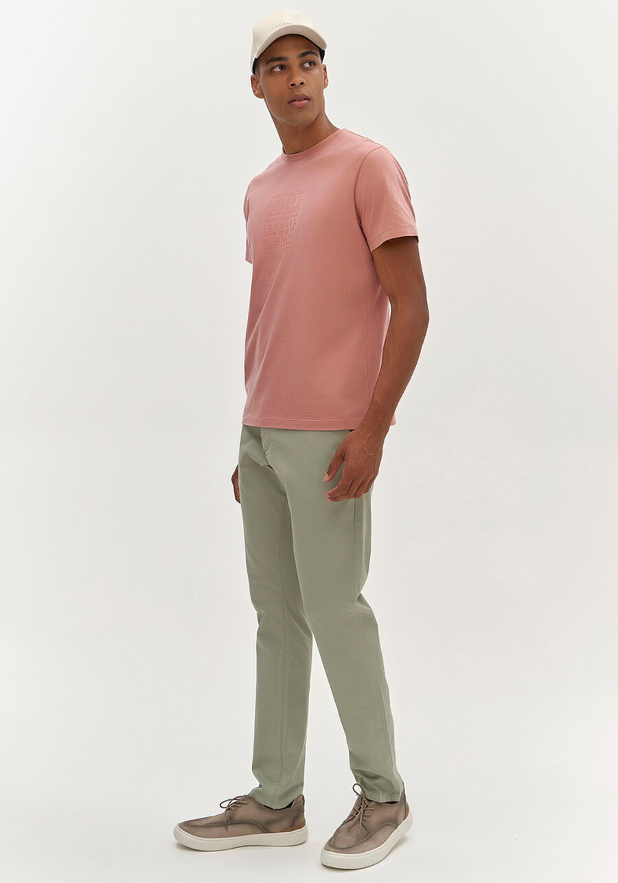 Camiseta Masculina com Estampa Lettering, ROSA. Camiseta Masculina com Estampa Lettering, ROSA, large.