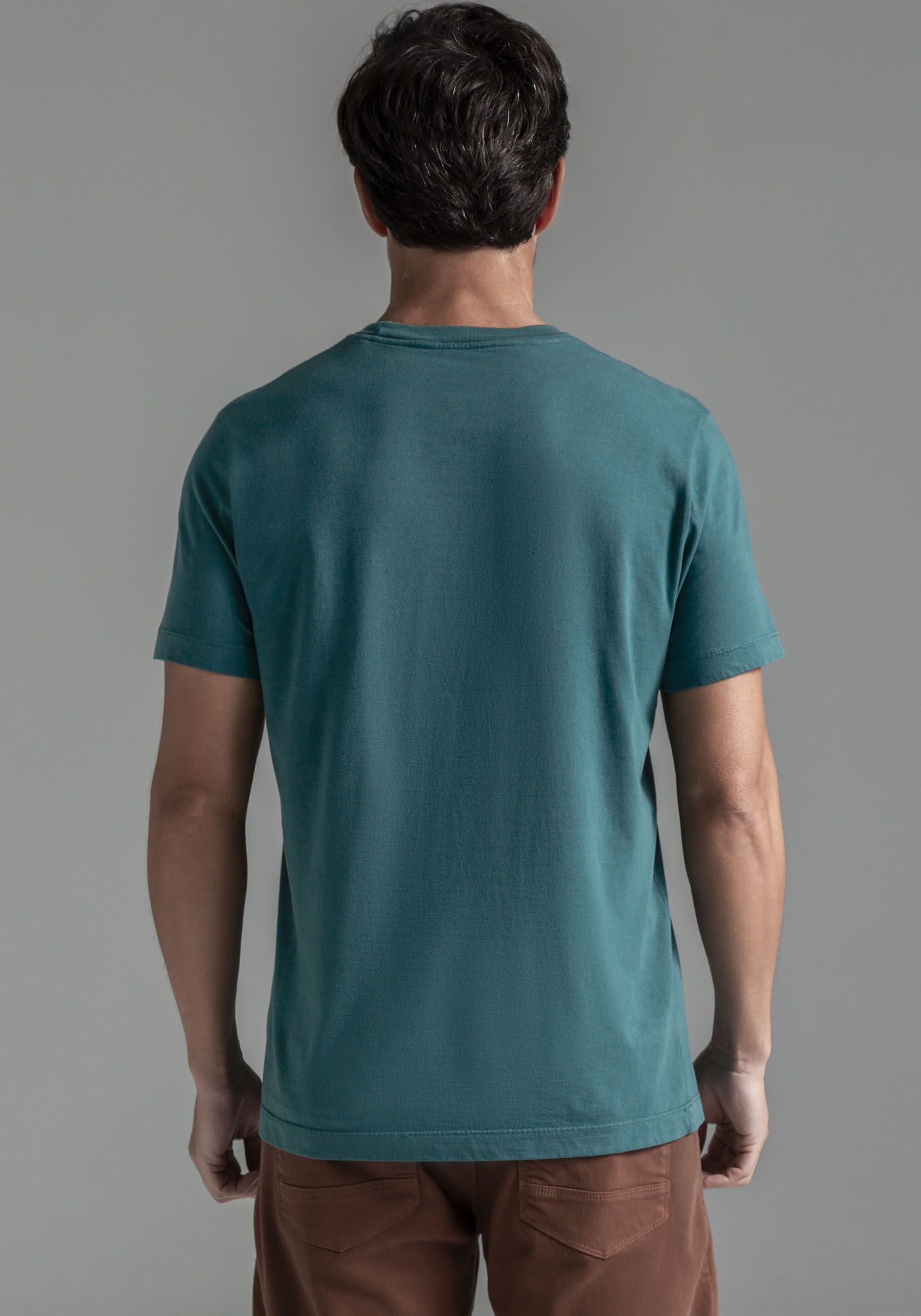Camiseta Masculina em Malha com Estampa Mission, VERDE LAKE, large.