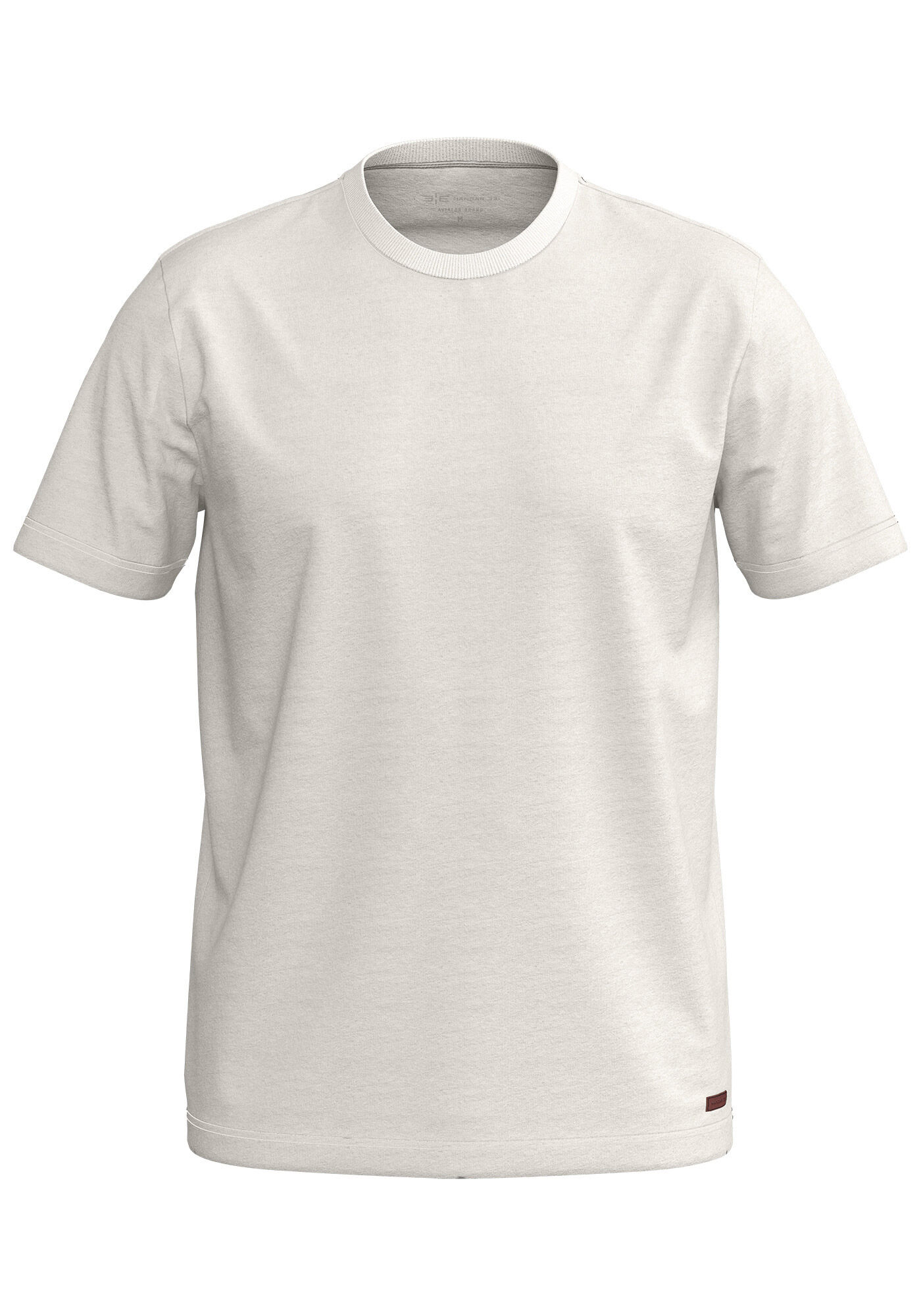 Camiseta Masculina em Malha Linho, BRANCO OFF WHITE, large.